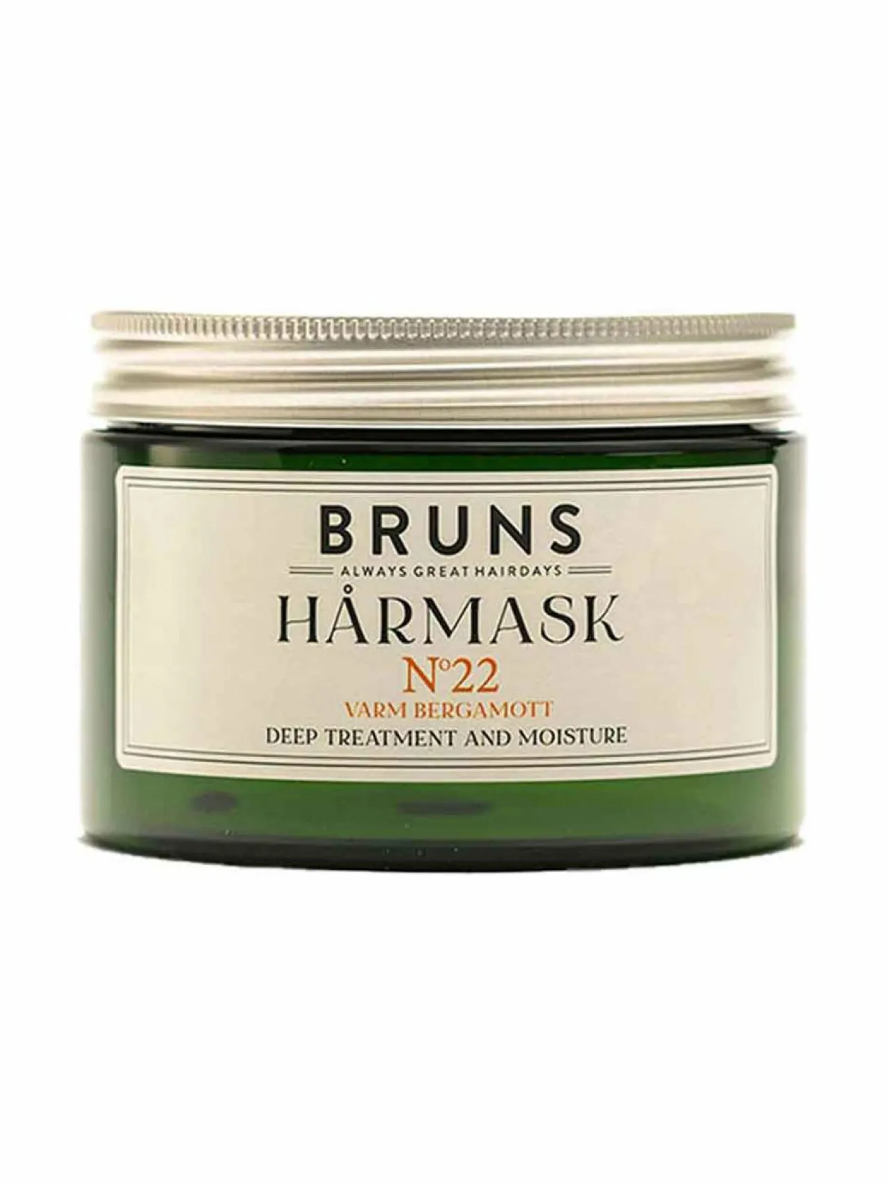Hiustenhoito|Hiustenhoitotuotteet-Bruns Products №22 Warm Bergamot Hårmask -ravitseva hiusnaamio