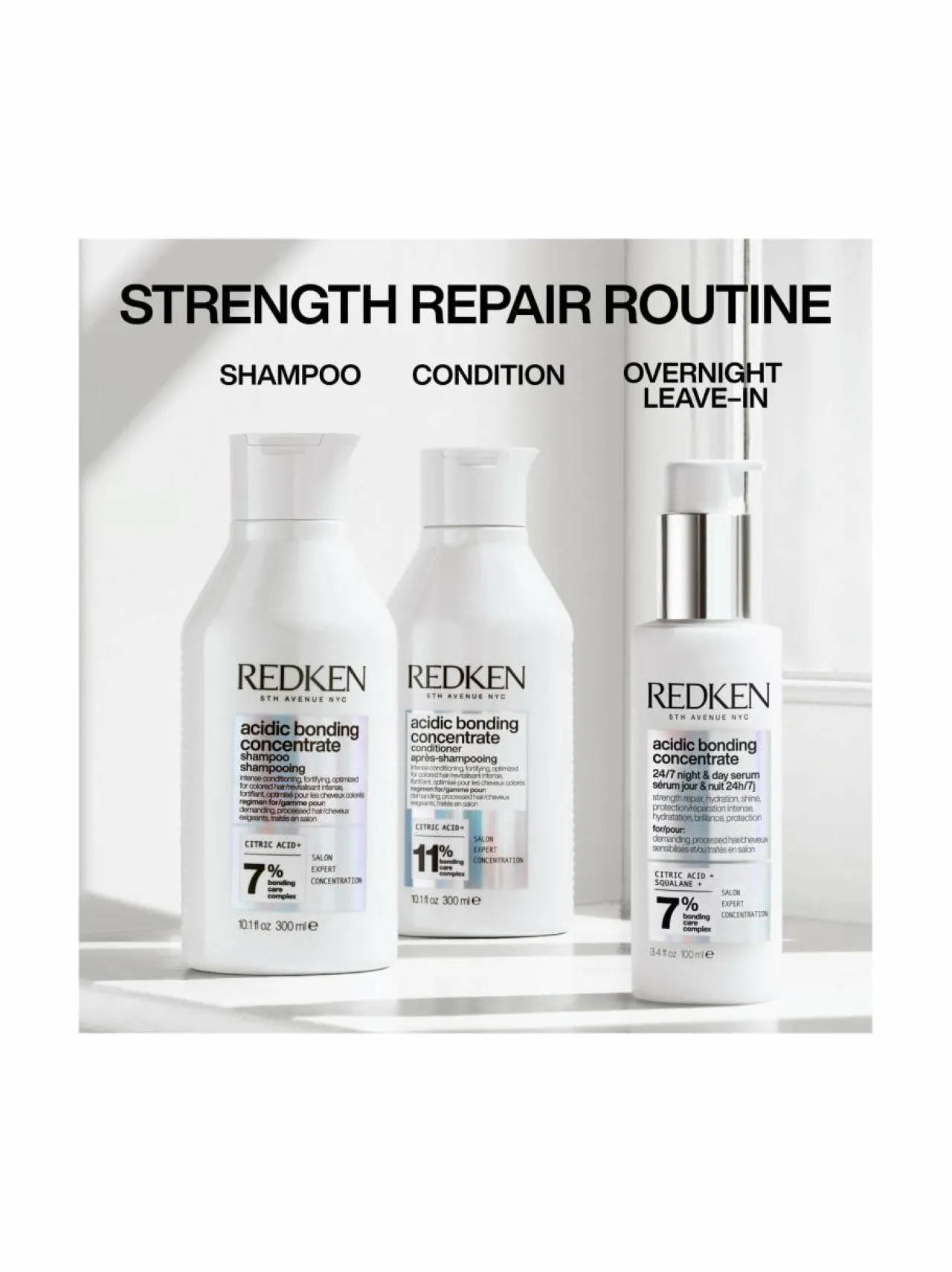 Hiustenhoitotuotteet-Redken Acidic Bonding Concentrate 24/7 Night & Day Serum -seerumi