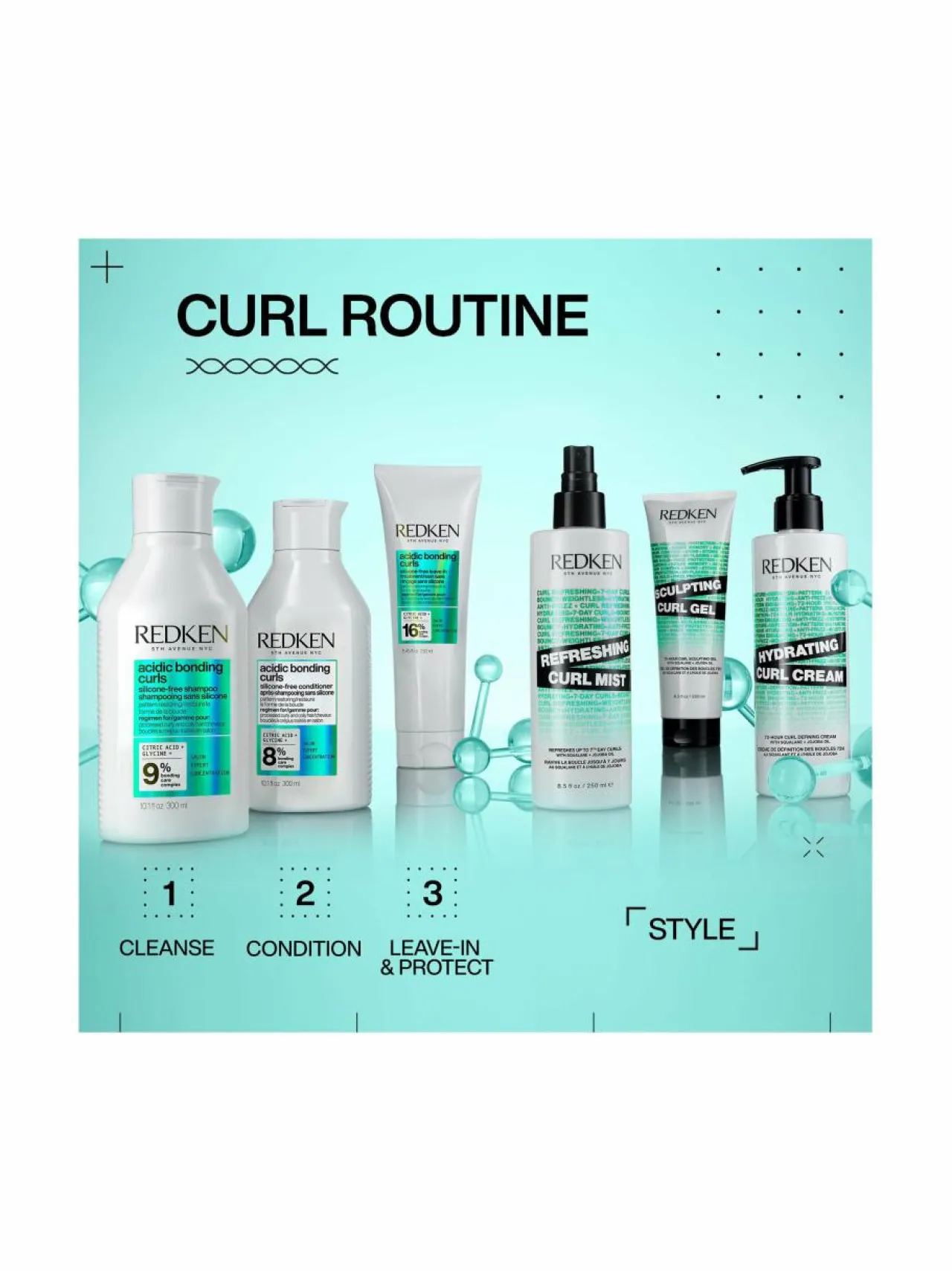 Hiustenhoitotuotteet-Redken Acidic Bonding Curls -shampoo 300 ml