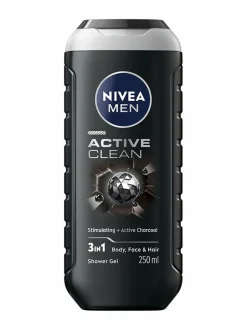 Vartalonhoito|Vartalonhoito-NIVEA MEN Active Clean Shower Gel -suihkugeeli, 250ml