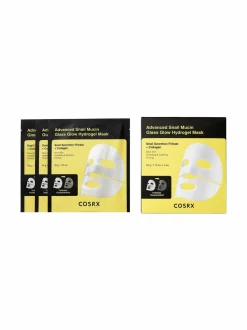 Kasvojenhoito-Cosrx Advanced Snail Mucin Glass Glow Hydrogel Mask -kasvonaamiopakkaus