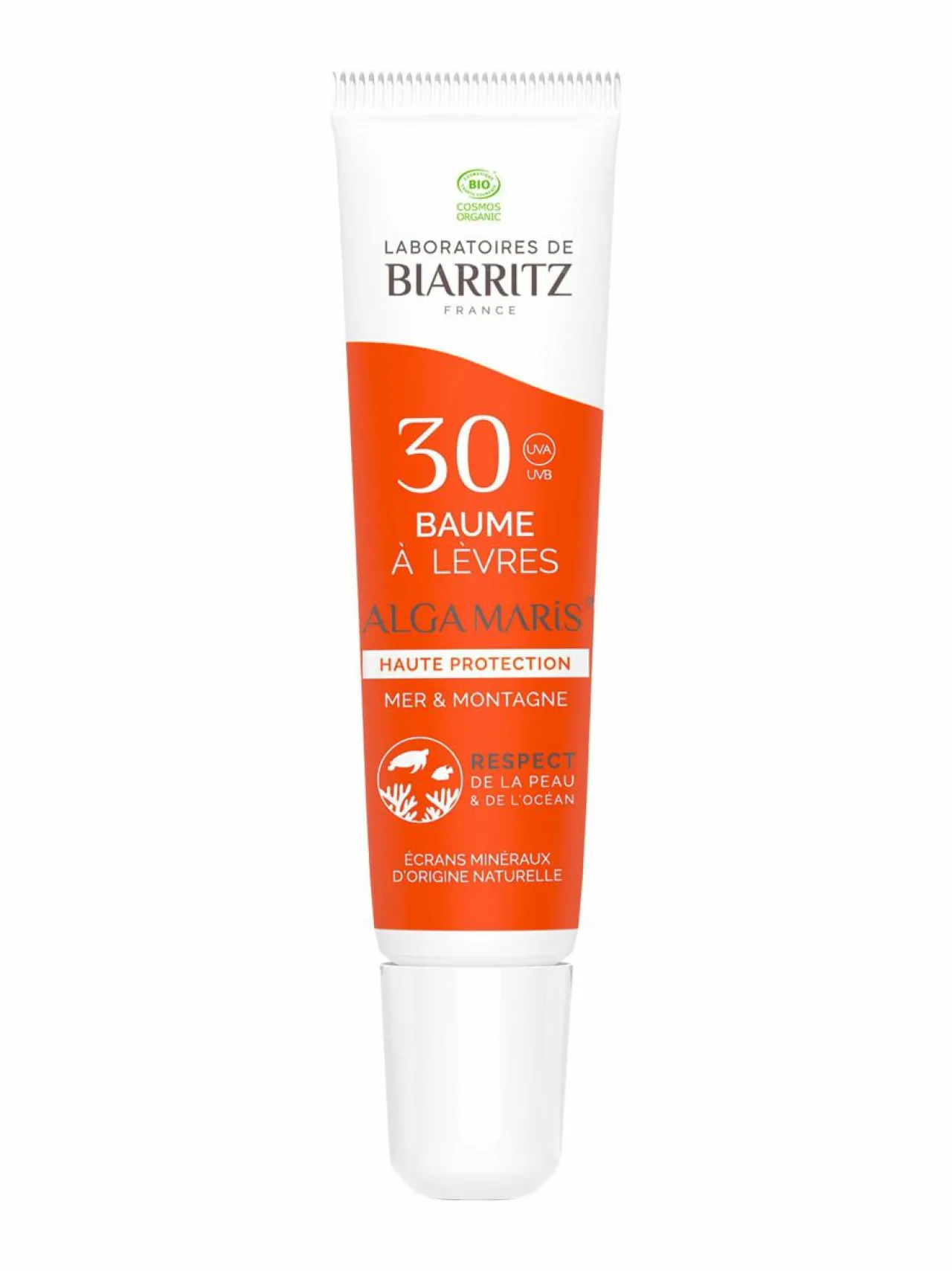 Aurinkotuotteet|Aurinkotuotteet-Laboratoires de Biarritz Alga Maris Lip Balm SPF30 -aurinkosuojahuulivoide