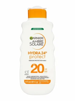 Aurinkotuotteet-Garnier Ambre Solaire Hydra 24H Protect Sun Protecting Milk SPF20 -aurinkosuojaemulsio 175 ml