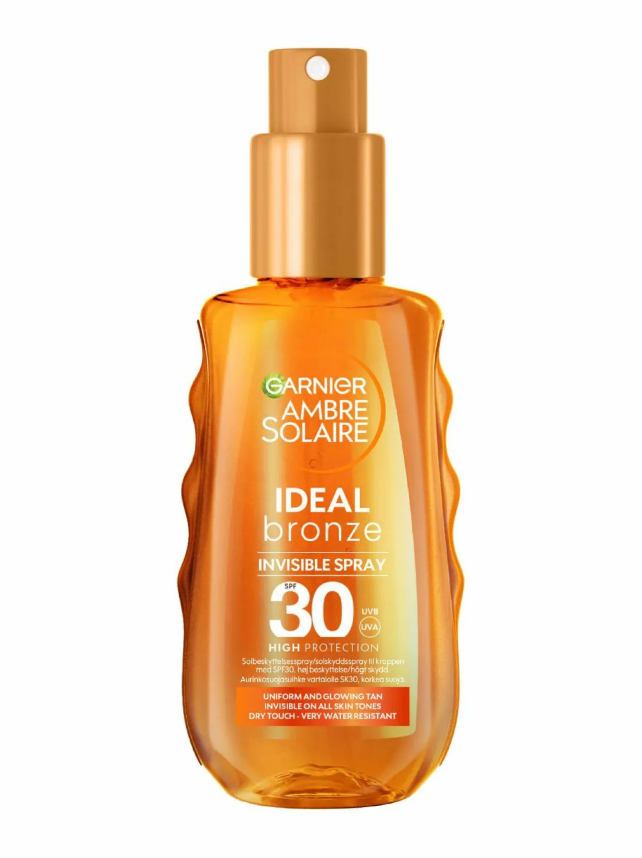 Aurinkotuotteet-Garnier Ambre Solaire Ideal Bronze Invisible Spray SPF30 -aurinkosuojasuihke 150 ml