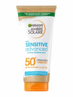 Aurinkotuotteet-Garnier Ambre Solaire Sensitive Advanced Hypoallergenic Face & Body Sun Protection Lotion SPF50+ -aurinkosuojaemulsio