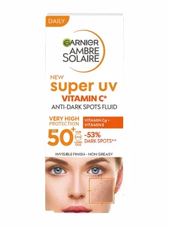 Aurinkotuotteet-Garnier Ambre Solaire Super UV Vitamin C Anti-Dark Spots SPF50+ -aurinkosuojavoide