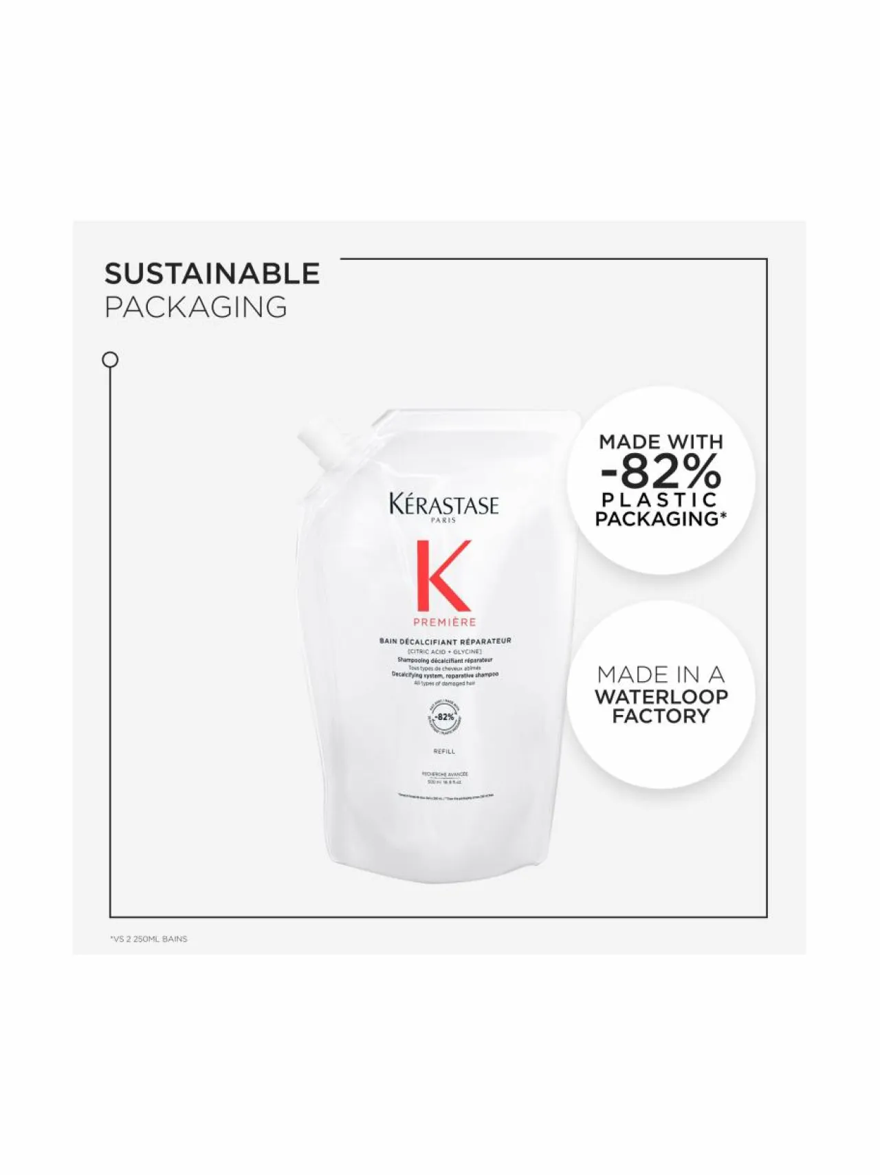 Hiustenhoitotuotteet-Kerastase Bain Décalcifiant Réparateur Refil -korjaava shampoo, täyttöpakkaus, 500ml