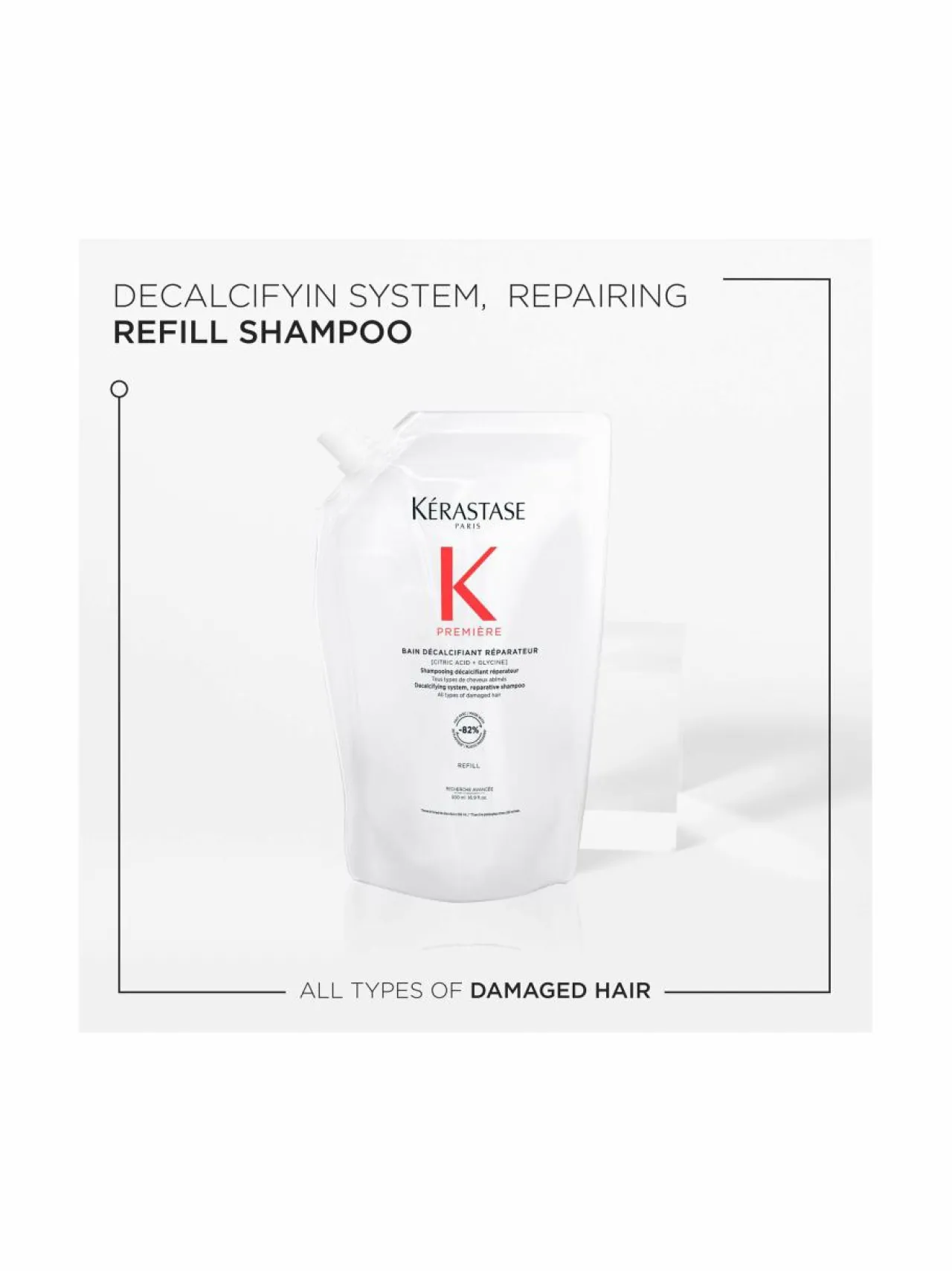 Hiustenhoitotuotteet-Kerastase Bain Décalcifiant Réparateur Refil -korjaava shampoo, täyttöpakkaus, 500ml