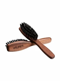 Hiustarvikkeet-Dick Johnson Beard Brush With Handle 1 -partaharja WOODEN