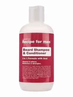 Kasvojenhoito-Recipe for men Beard Shampoo & Conditioner -partashampoo, 250 ml