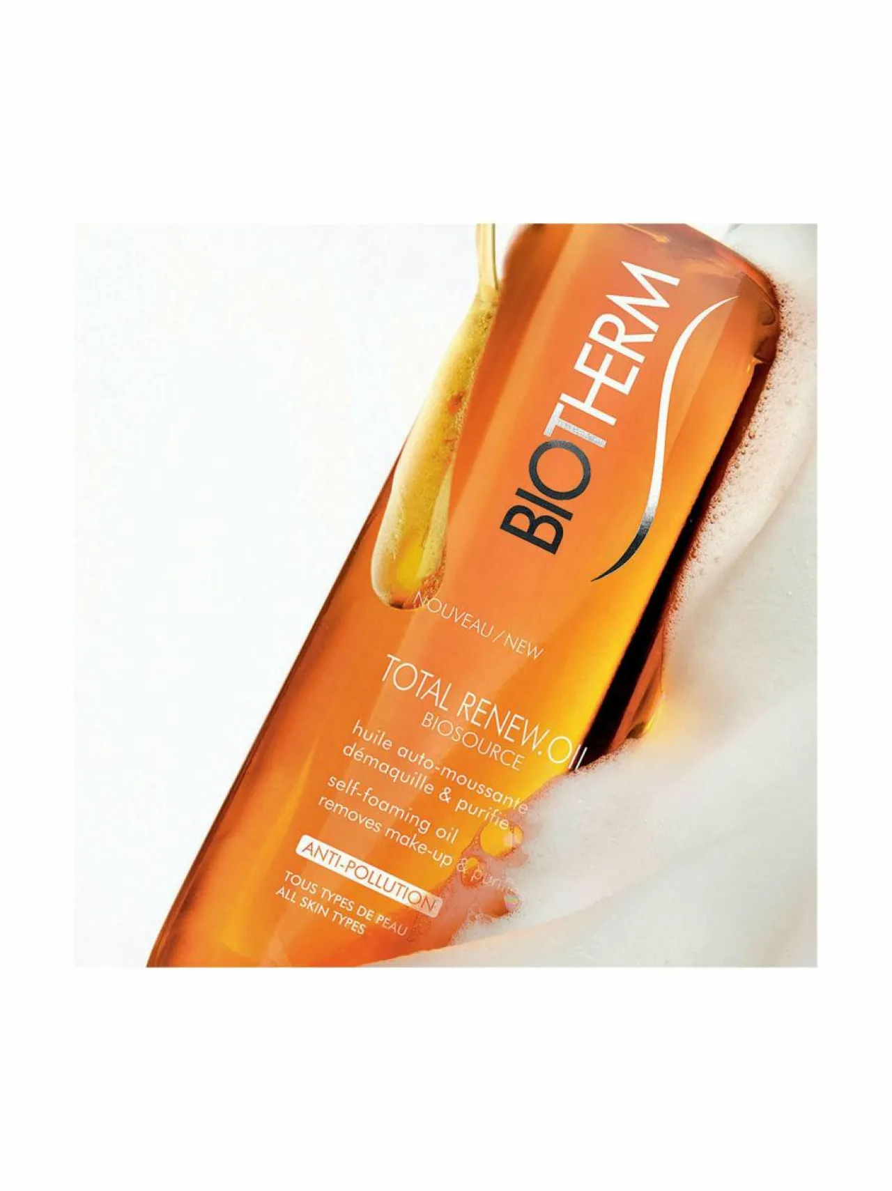 Kasvojenhoito-Biotherm Biosource Total Renew Oil -vaahtoava puhdistusöljy kaikille ihotyypeille 200 ml