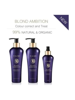 Hiustenhoito-T-LAB Professional Blond Ambition Purple Shampoo -hopeashampoo 300ml