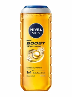 Vartalonhoito|Vartalonhoito-NIVEA MEN Boost Shower Gel -suihkugeeli, 250ml