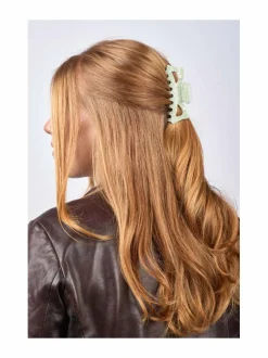 Hiustarvikkeet-Sui Ava Bow Flower Big -hiusklipsi GREEN