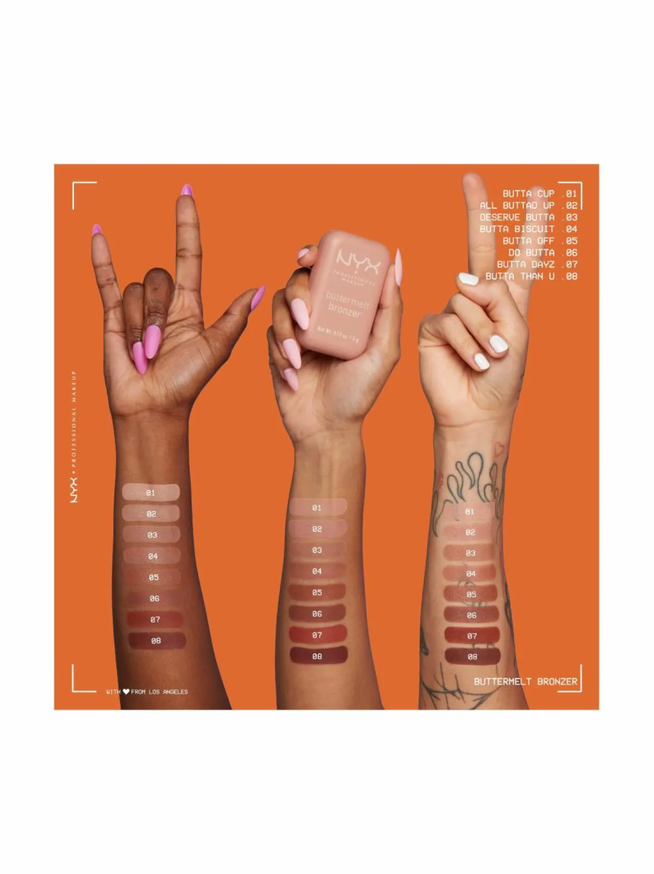 Kasvot-NYX Professional Makeup Buttermelt Bronzer -aurinkopuuteri