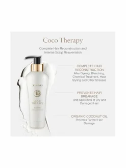 Hiustenhoitotuotteet-T-LAB Professional Coco Therapy Duo Mask, hiusnaamio käsitellyille ja vaurioituneille hiuksille 300ml