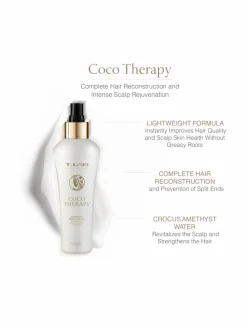 Hiustenhoitotuotteet-T-LAB Professional Coco Therapy Overnight Serum Deluxe, seerumi käsitellyille ja vaurioituneille hiuksille 150ml