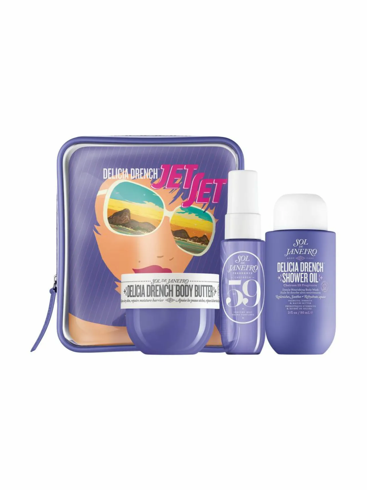 Ihonhoitopakkaukset-Sol de Janeiro Delicia Drench Jet Set -ihonhoitopakkaus