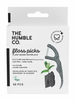 Erikoistuotteet-Humble Brush Dental Charcoal Picks - hammaslankaimet