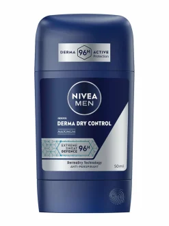 Deodorantit-NIVEA MEN Derma Dry Control Maximum Stick -antiperspirantti, 50ml
