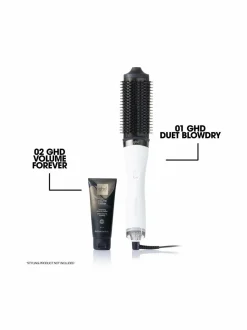 Hiustenhoitolaitteet-GHD Duet Blowdry 2-in-1-hiustenkuivaajaharja WHITE