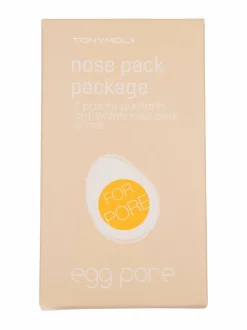 Kasvojenhoito-TONYMOLY Egg Pore Nose Pack Package -ihohuokosten puhdistuslaput 7 kpl