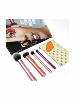 Meikkaustarvikkeet-Real Techniques Everyday Essentials Make Up Brush Set -sivellinsetti, 5 osaa VAALEANPUNAINEN