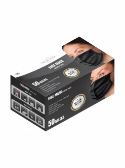 Kasvomaskit|Hygieniatuotteet-Naturel Finland Face mask with ear loops -kasvomaski 50 kpl BLACK
