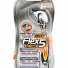 Kasvojenhoito-Bic Flex 5 Hybrid -partaterä + 4 vaihtoterää