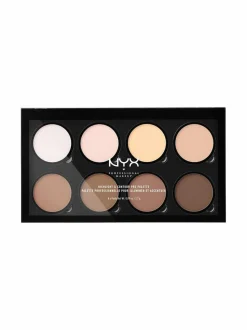 Kasvot-NYX Professional Makeup Highlight & Contour Pro Palette -korostus- ja varjostuspaletti 6,2 g 1