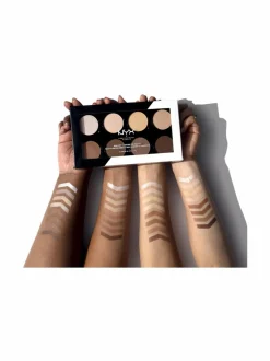 Kasvot-NYX Professional Makeup Highlight & Contour Pro Palette -korostus- ja varjostuspaletti 6,2 g 1