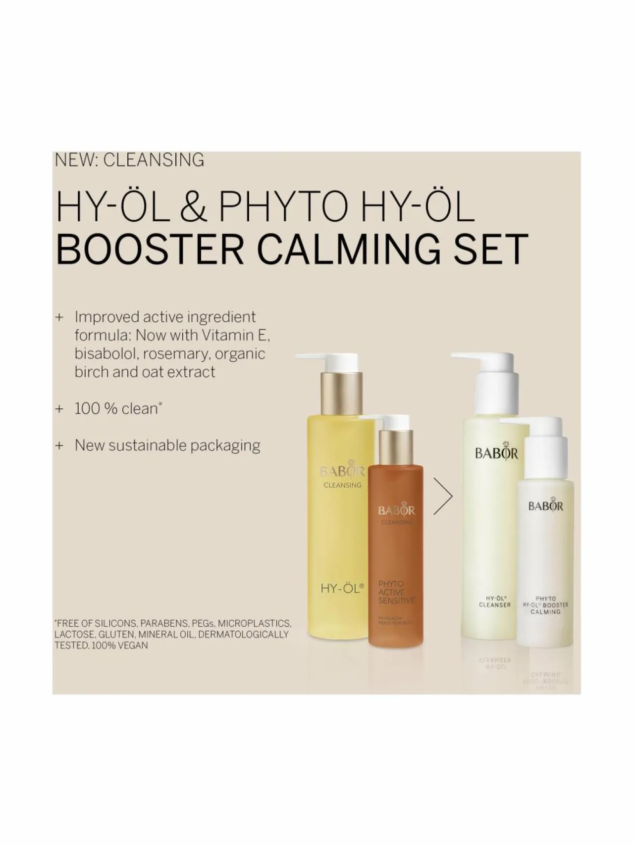 Ihonhoitopakkaukset-Babor HY-ÖL & Phyto HY-ÖL Booster Calming Set -ihonhoitopakkaus