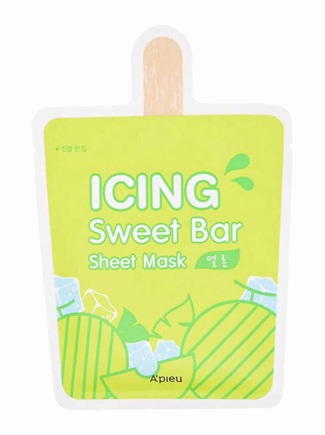 Kasvojenhoito-A'PIEU Icing Sweet Bar Sheet Mask Melon -kangasnaamio