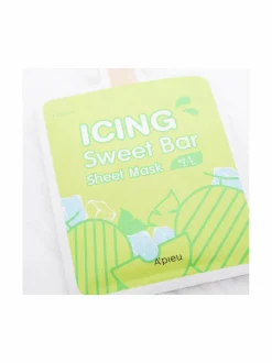 Kasvojenhoito-A'PIEU Icing Sweet Bar Sheet Mask Melon -kangasnaamio