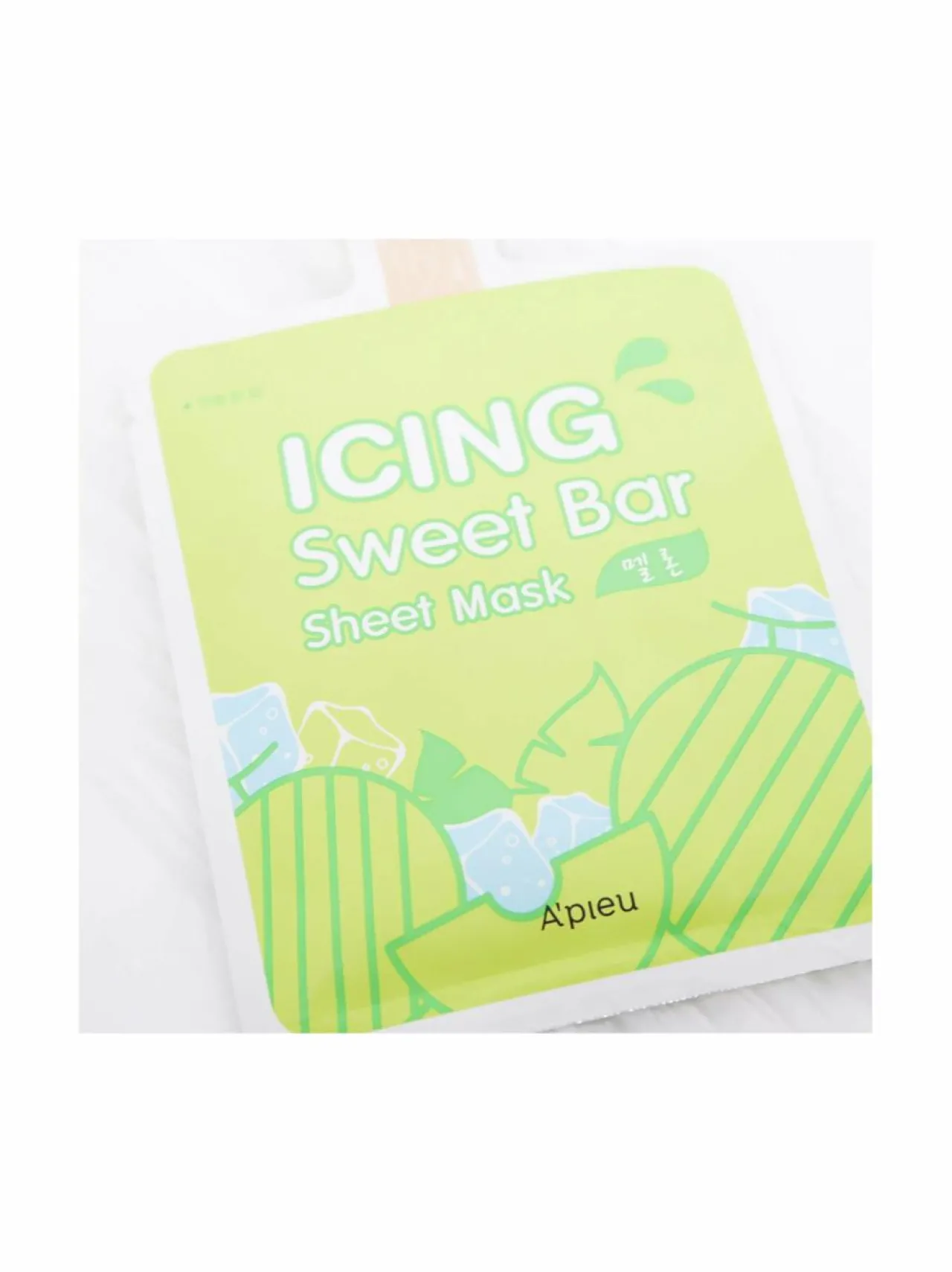 Kasvojenhoito-A'PIEU Icing Sweet Bar Sheet Mask Melon -kangasnaamio
