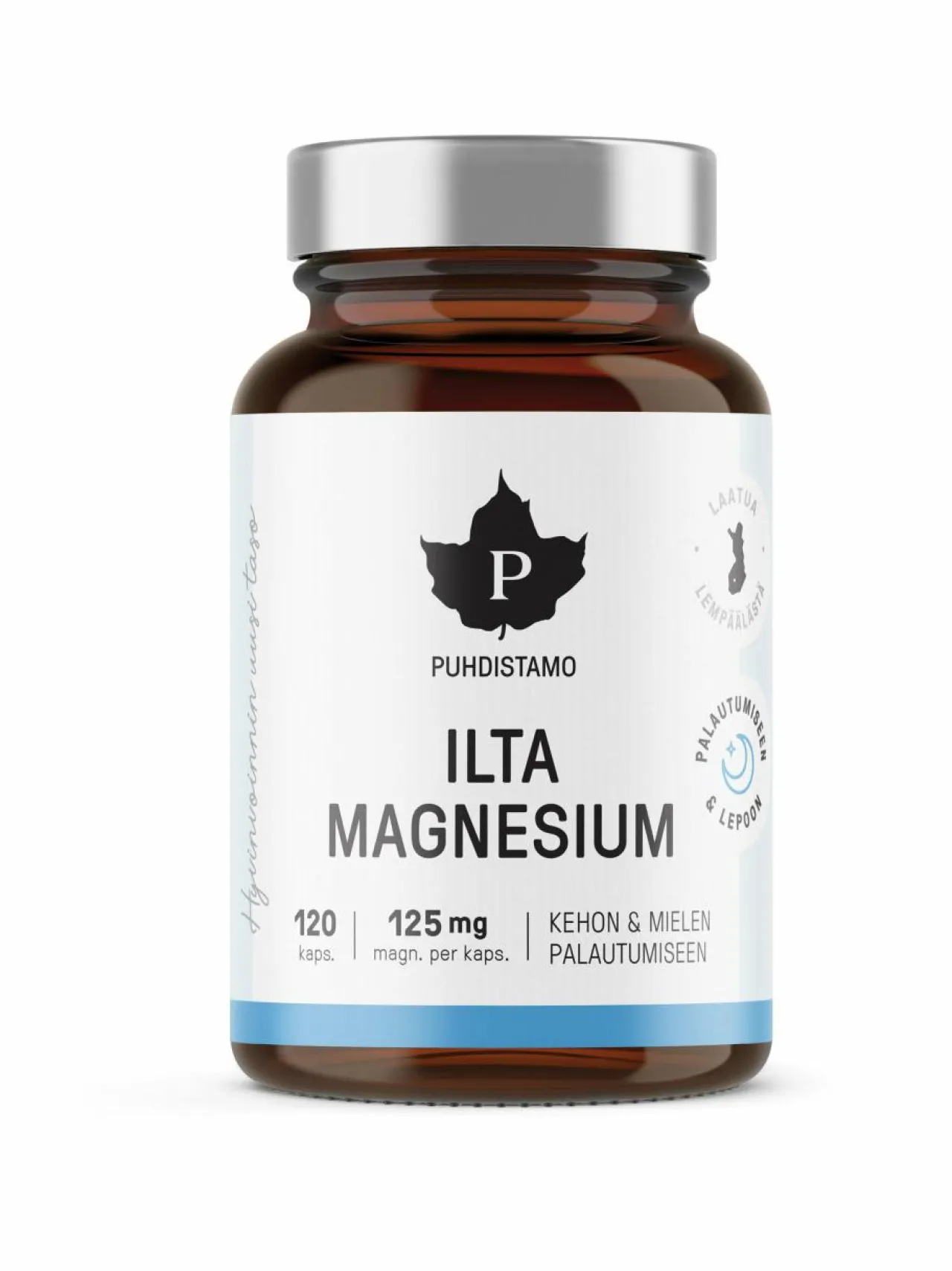 Vitamiinit-Puhdistamo Ilta Magnesium -ravintolisä 120 kaps.