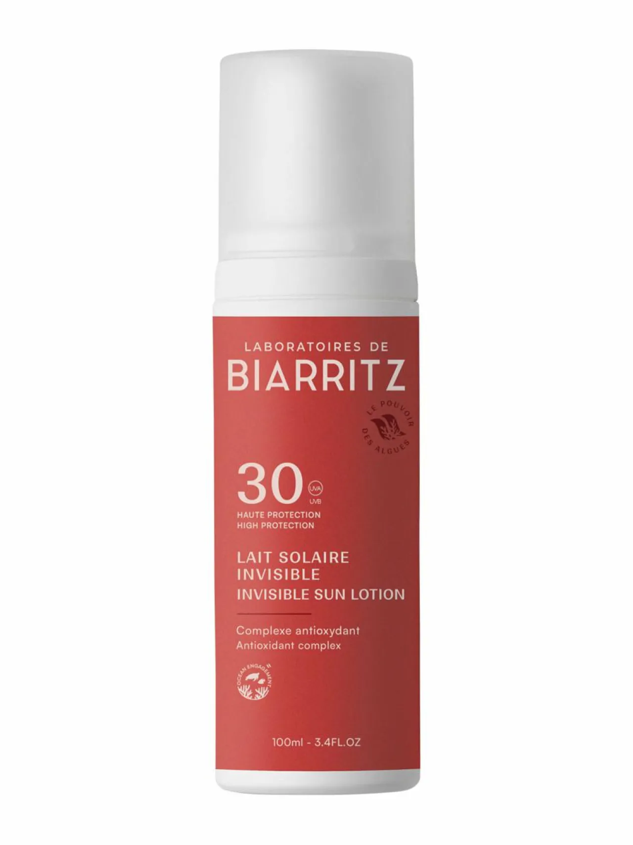 Aurinkotuotteet-Laboratoires de Biarritz Invisible Milk SPF30 -auringonsuojavoide