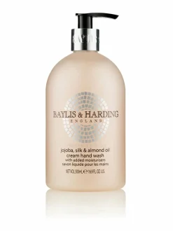 Vartalonhoito-Baylis & Harding Jojoba, Silk & Almond Oil -nestesaippua 500 ml