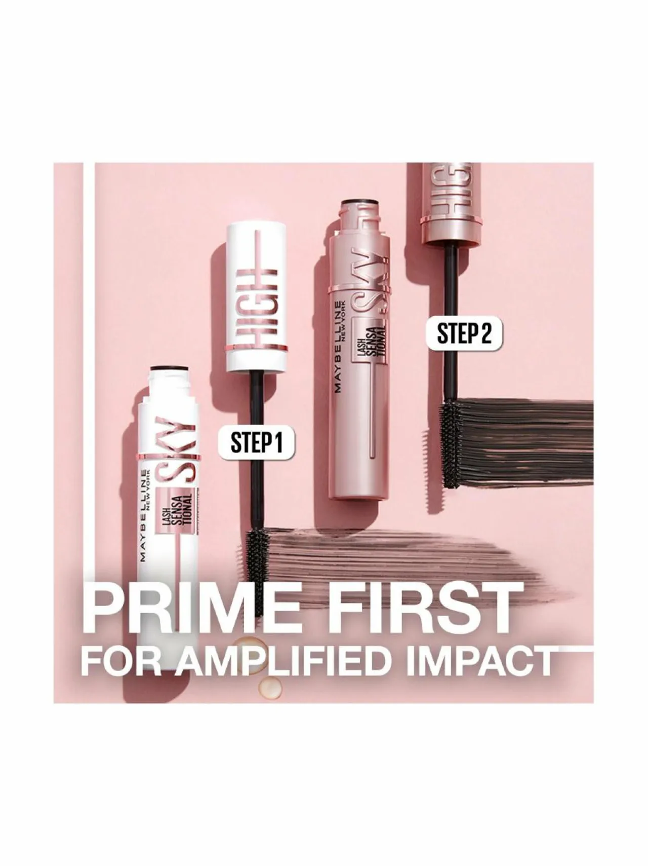 Silmät-Maybelline Lash Sensational Sky High Tinted Primer -pohjustusmaskara 7,7 ml BLACK
