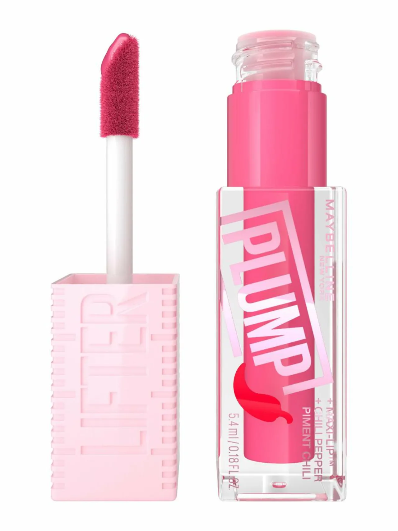 Huulet-Maybelline Lifter Plump Lipgloss -täyteläisyyttä antava huulikiilto