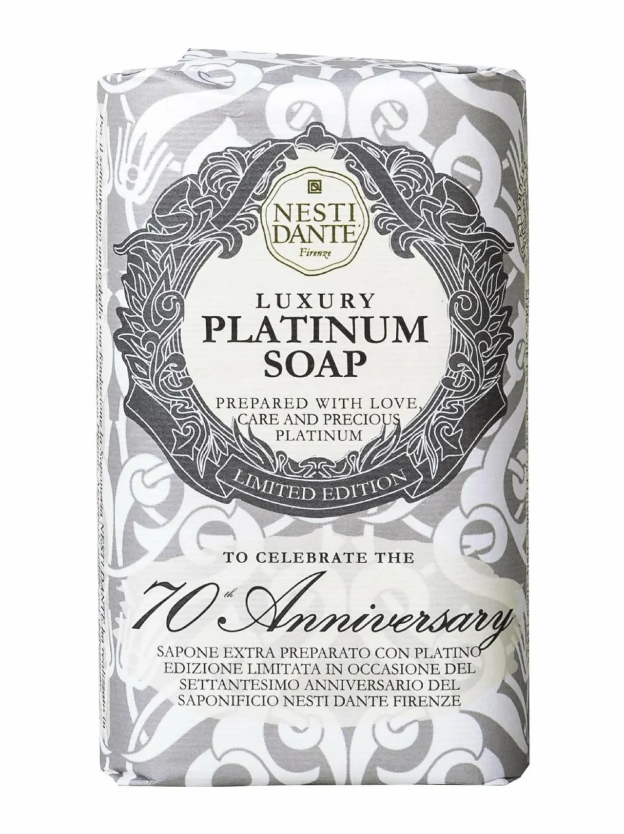 Vartalonhoito-Nesti Dante Luxury Platinum Soap -palasaippua 250 g