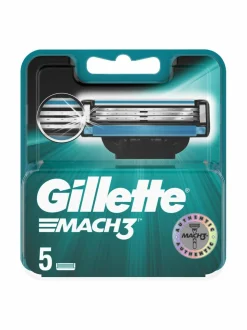 Kasvojenhoito-Gillette Mach3-vaihtoterä 5 kpl