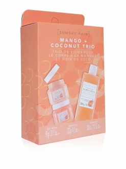 Ihonhoitopakkaukset-Sunday Rain Mango + Coconut Trio -lahjapakkaus ORANGE