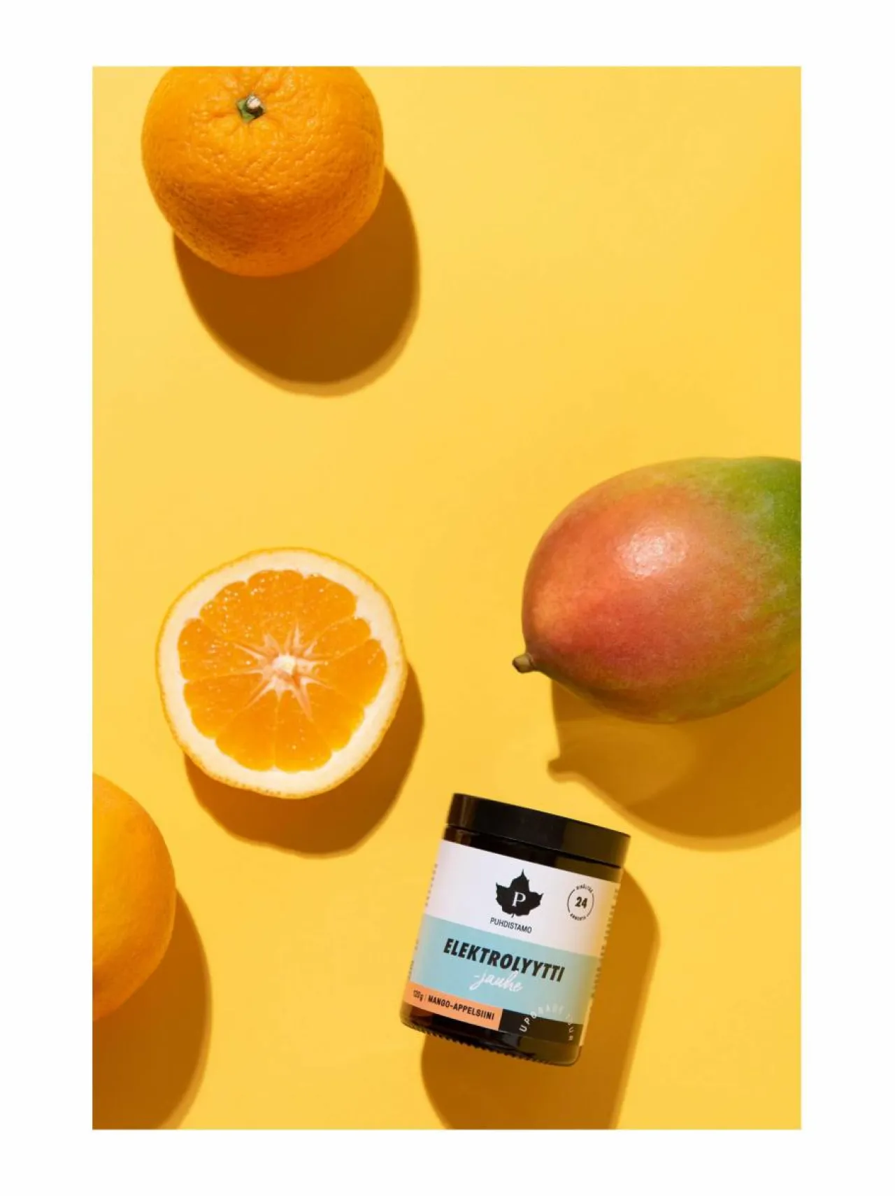 Vitamiinit-Puhdistamo mango-appelsiini -sokeriton elektrolyyttijauhe 120 g