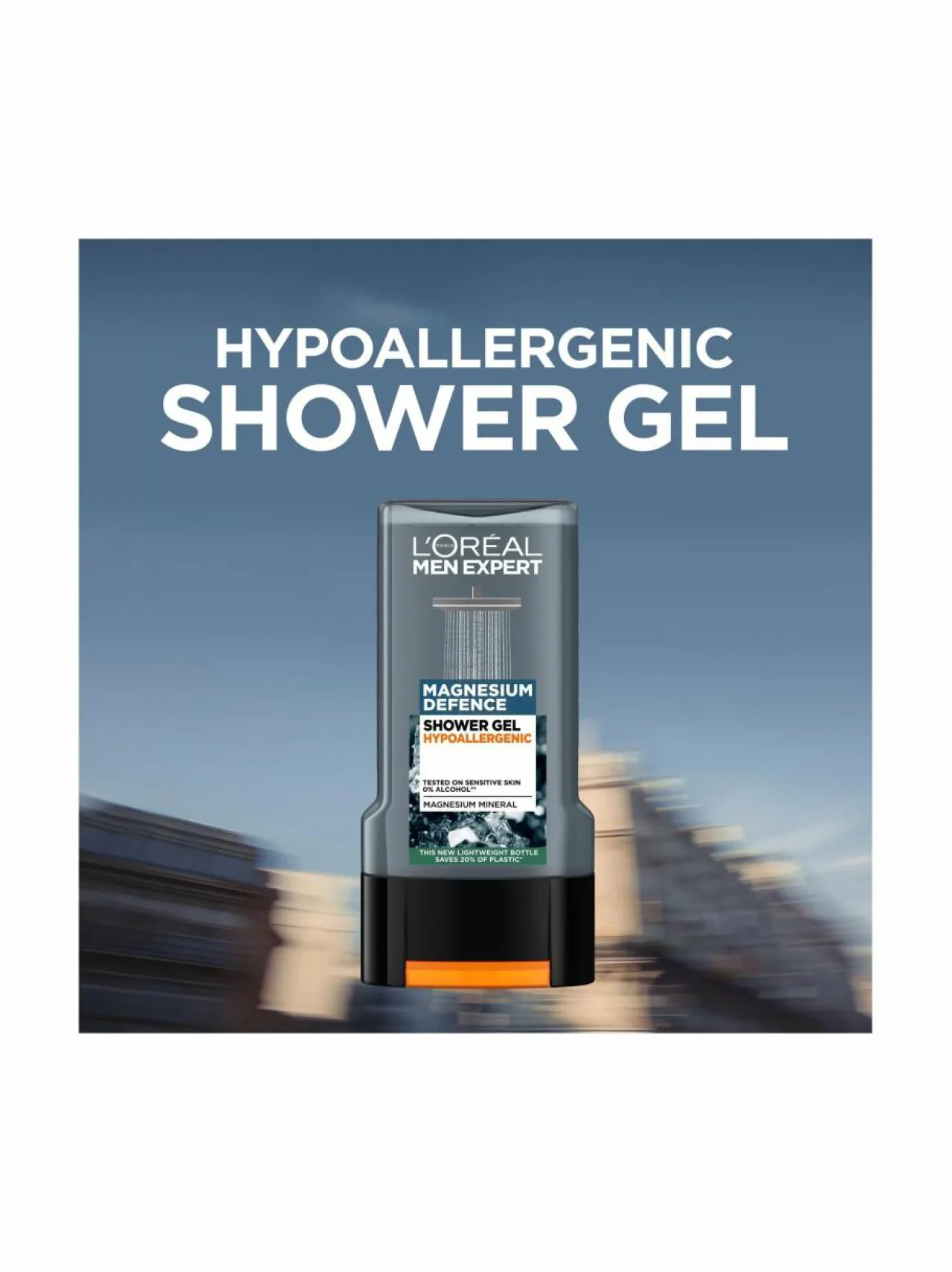 Vartalonhoito|Vartalonhoito-L'ORÉAL MEN EXPERT Men Expert Magnesium Defense Hypoallergenic -suihkugeeli, 300 ml
