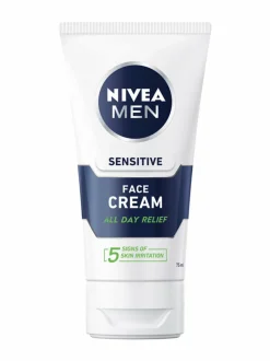 Kasvojenhoito-NIVEA MEN Men Face Cream Sensitive -kasvovoide 75 ml