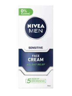 Kasvojenhoito-NIVEA MEN Men Face Cream Sensitive -kasvovoide 75 ml
