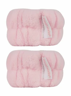 Meikkaustarvikkeet-Brushworks Microfibre Wrist Wash Bands -mikrokuiturannekkeet, 2kpl
