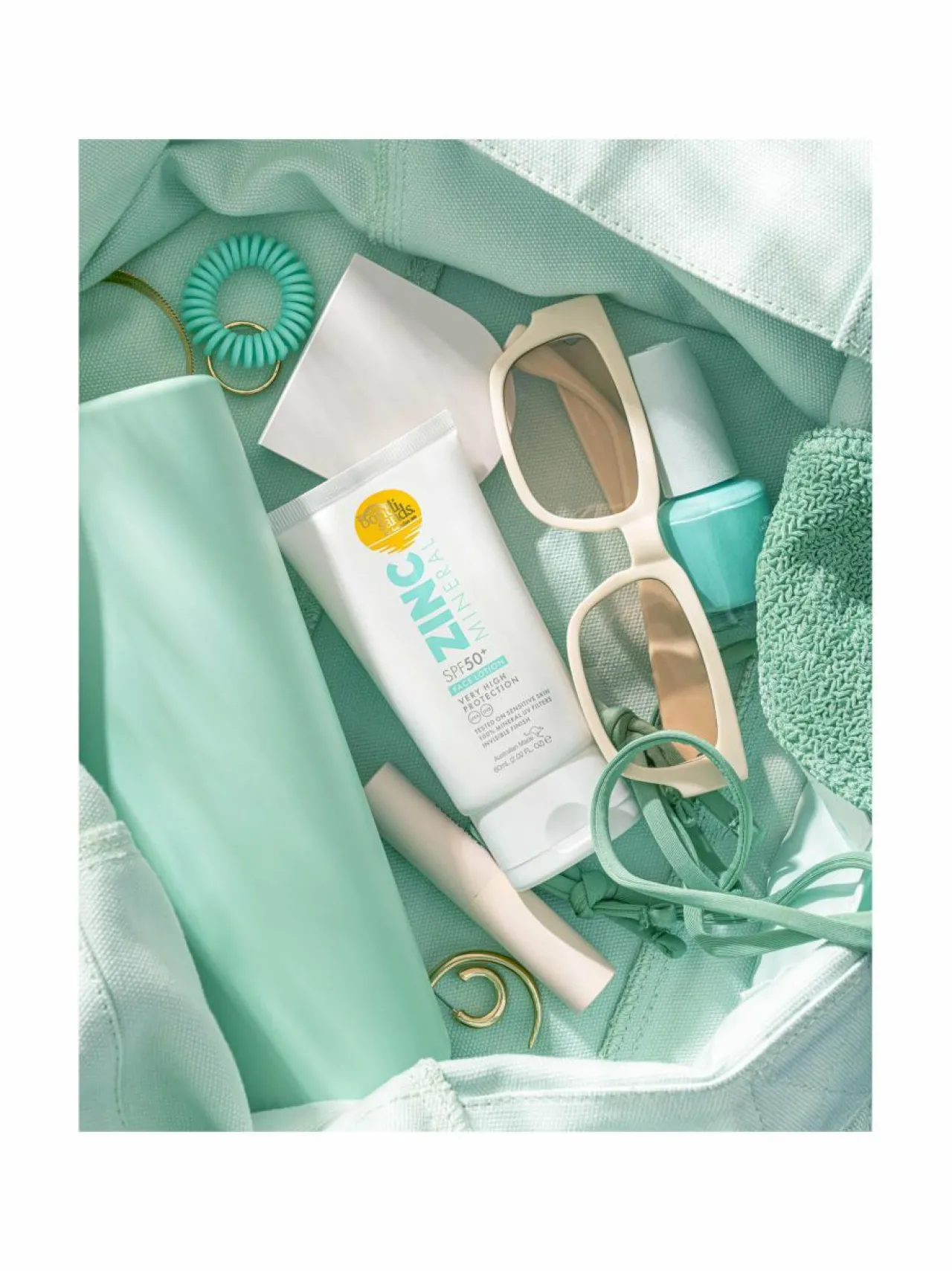 Aurinkotuotteet-Bondi Sands Mineral Face Lotion SPF50+ -aurinkovoide kasvoille