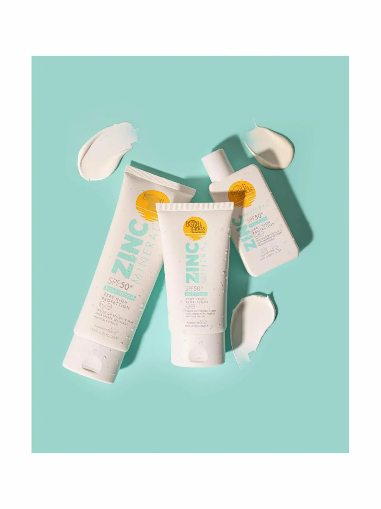 Aurinkotuotteet-Bondi Sands Mineral Face Lotion SPF50+ -aurinkovoide kasvoille